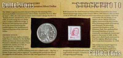 2001 American Buffalo Coin and Currency Set w/ Buffalo Uncirculated (BU) Silver Dollar
