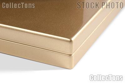 Presentation Case for Coins by Lighthouse GOLD Metallic High-Gloss for 20 Quadrums