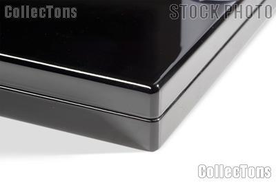 Presentation Case for Coins by Lighthouse BLACK High-Gloss for 20 Quadrums
