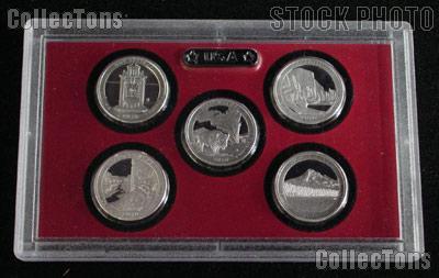 2010 National Parks SILVER Quarter Proof Set - 5 Coins