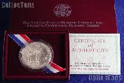 1995-D Atlanta Olympic Games Paralympics Blind Runner Uncirculated Silver Dollar