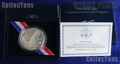 2008-P Bald Eagle Commemorative Uncirculated (BU) Silver Dollar