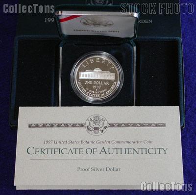 1997-P U.S. Botanic Garden Commemorative Proof Silver Dollar