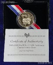 1991-1995 World War II 50th Anniversary Commemorative Clad Proof Half Dollar