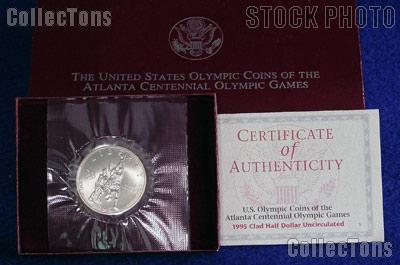 1995-S Atlanta Olympic Games Centennial Basketball Uncirculated Clad Half Dollar