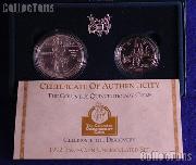 1992 Columbus Quincentenary Commemorative Uncirculated (BU) 2 Coin Set