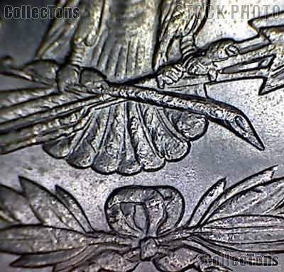 Tail Feathers of an 1887 Morgan Silver Dollar