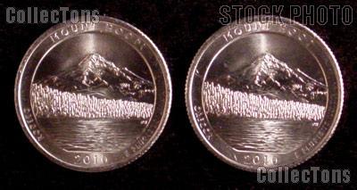 2010 P & D Oregon Mount Hood National Park Quarters GEM BU America the Beautiful