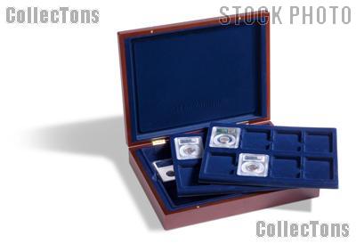 Wooden Coin Display Case 24 Certified Coins (PCGS, NGC, etc. Slabs) VOLTERRA by Lighthouse