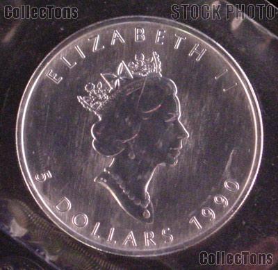 1990 Canada Silver Maple Leaf Sealed from Royal Canadian Mint - 1 Ounce Silver