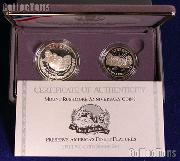 1991 Mount Rushmore Commemorative 2 Coin Proof Set