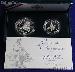 1995 Civil War Battlefield 2 Coin Commemorative Proof Set