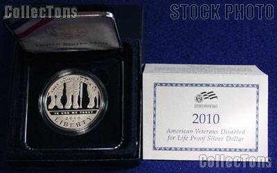 2010-W Disabled American Veterans Commemorative Proof Silver Dollar