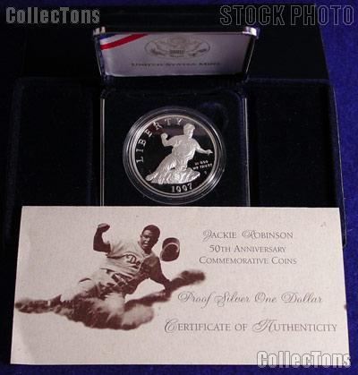 1997-S Jackie Robinson Commemorative Proof Silver Dollar