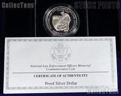 1997-P National Law Enforcement Commemorative Proof Silver Dollar