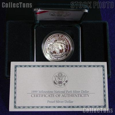 1999-P Yellowstone National Park Commemorative Proof Silver Dollar