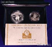 1992 Columbus Quincentenary 2 Coin Commemorative Proof Set