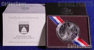 1989-D Congressional Commemorative Uncirculated Silver Dollar