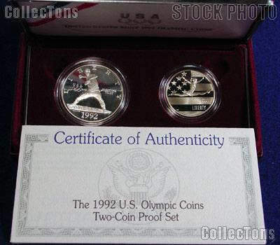 1992 XXV Olympiad 2 Coin Commemorative Proof Set