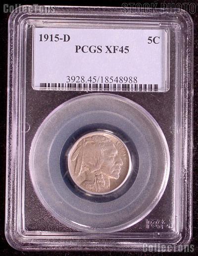 1915-D Buffalo Nickel in PCGS XF 45