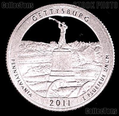 2011-S Pennsylvania Gettysburg National Park Quarter GEM SILVER PROOF America the Beautiful