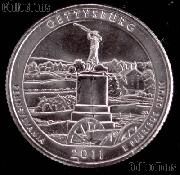 2011-P Pennsylvania Gettysburg National Park Quarter GEM BU America the Beautiful