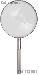 Large Magnifying Glass 2x Power 4" Glass Lens Hand Held Chrome Metal Magnifier