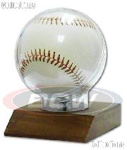 Baseball Display by BCW Woodbase Baseball Holder Real Walnut