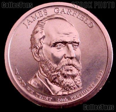 2011-P James A Garfield Presidential Dollar GEM BU 2011 Garfield Dollar