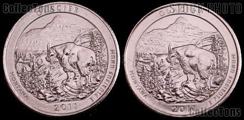 2011 P & D Montana Glacier National Park Quarters GEM BU America the Beautiful