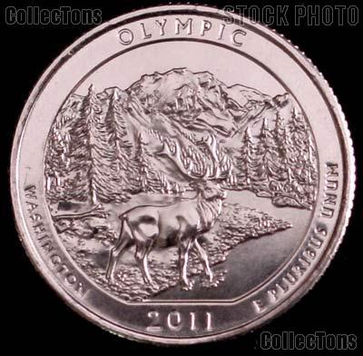 2011-P Washington Olympic National Park Quarter GEM BU America the Beautiful