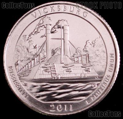 2011-D Mississippi Vicksburg National Park Quarter GEM BU America the Beautiful