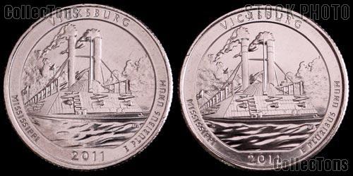 2011 P & D Mississippi Vicksburg National Park Quarters GEM BU America the Beautiful