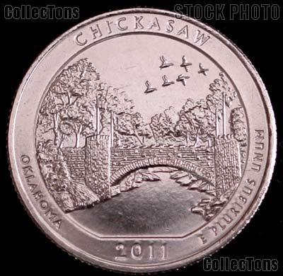 2011-P Oklahoma Chickasaw National Park Quarter GEM BU America the Beautiful