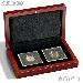 Coin Box Wooden for Two  2x2 Coin Holders QUADRUM by Lighthouse VOLTERRA QUADRUM 2