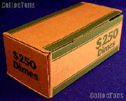 Corrugated Cardboard Coin Transport Box for Dime Rolls