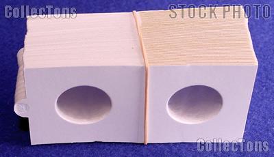 100 2x2 Bulk Supersafe Self-Adhesive Paper Coin Flips for Quarters