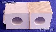 100 2x2 Bulk Supersafe Self-Adhesive Paper Coin Flips for Quarters
