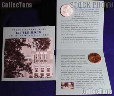 Little Rock Commemorative Silver Dollar Coin and Medal Set 2007