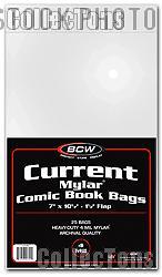 Current Age Comic Book 4 Mil Mylar Bags - Pack of 25 by BCW