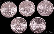 2011 National Park Quarters Complete Set Philadelphia (P) Mint  Uncirculated (5 Coins)PA, MT, WA, MS, OK