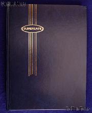 Stamp Album Stockbook in Blue by Supersafe (B 4/8) 16 Black Stamp Stock Book Pages