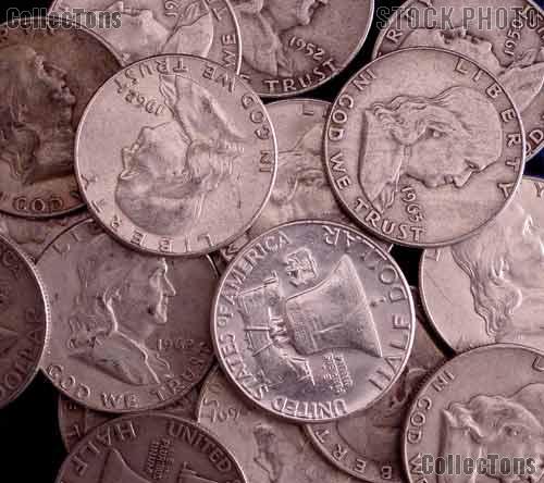 Franklin Silver Half Dollar Rolls - 20 Coins $10 Face