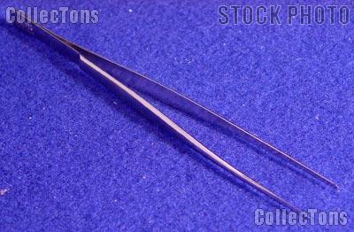 Showgard Professional Stamp Tongs 6" 902 Point Tip Tweezers