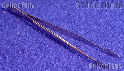 Showgard Professional Stamp Tongs 4 5/8" 903 Spade Tip Tweezers