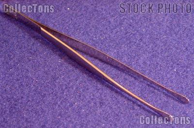 Showgard Professional Stamp Tongs 6" 904 Round Tip Tweezers