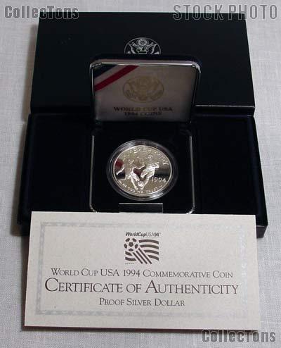 1994-S World Cup USA Commemorative Proof Silver Dollar