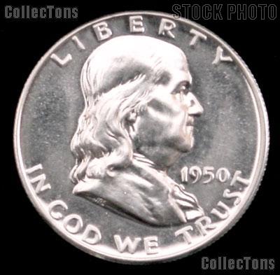 1950 Franklin Silver Half Dollar GEM PROOF 1950 Franklin Half Dollar