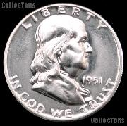 1951 Franklin Silver Half Dollar GEM PROOF 1951 Franklin Half Dollar