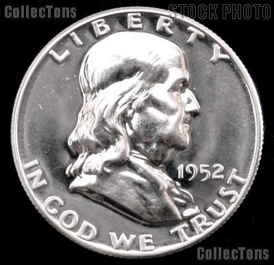 1952 Franklin Silver Half Dollar GEM PROOF 1952 Franklin Half Dollar